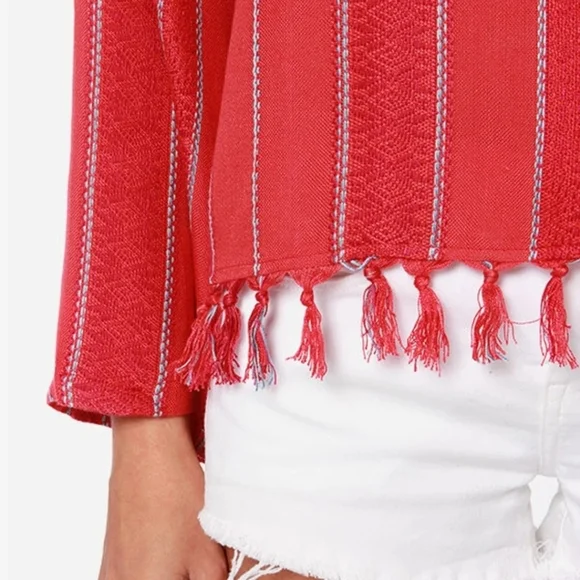 Billabong The Heart Seas Striped Red Top - Picture 5 of 11